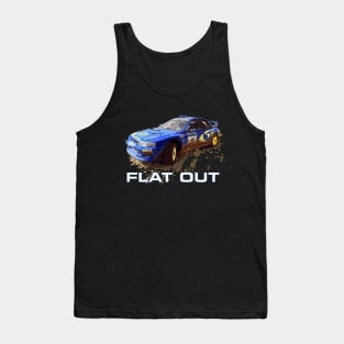 JDM Colin Mcrae Flat Out Boxer WRC STI GC8 22b Car 555 Impreza Tank Top